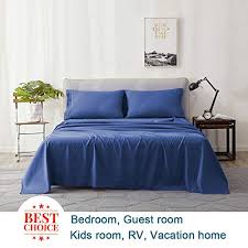 Open stock solid 400 thread count sheets, created for macy's. Shilucheng King Size Bed Sheets Set Microfiber 1800 Thread Count Percale Super Soft And Comforterble 16 Inch Deep Pockets Wrinkle Fade And Hypoallergenic 4 Piece King Navy Blue Pricepulse