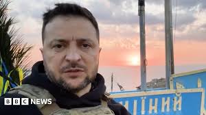Zelensky visits Snake Island