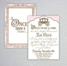 Elegant Once Upon A Time Birthday Or Baby Shower Invitation Baby Shower Invitations Baby Shower Invitation Cards Baby Shower Invitation Templates