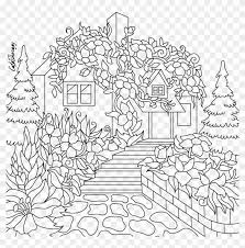 Today we are sharing some gabby's dollhouse inspired free printable coloring sheets. Drawn Stairs Coloring Page Cottage Coloring Pages Hd Png Download 850x850 3871400 Pngfind