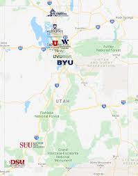 Colleges In Utah Map In 2020 Colleges In Utah Utah Map Utah