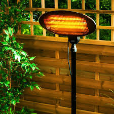 How large of an area does an electric patio heater cover? 2kw Outdoor Free Standing Waterproof Garden Patio Heater Quartz 2000w Electric Ace Garden Services