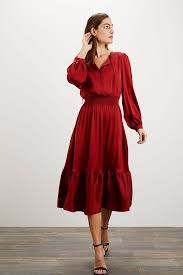 Juliette Dress Crimson In 2020 Dresses Crimson Dress Elegant Outfit