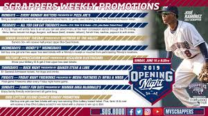 Scrappers Announce 2019 Weekly Promos Mahoning Valley