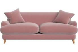 Debenhams 3 Seater Velvet Archie Sofa Pink Pink Sofa Sofa Family Room