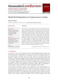 Are bitcoins gonna be banned in india? Pdf Model Draft Regulation On Cryptocurrency In India