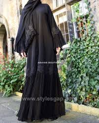 Fancy Lace Embroidered Abaya Designs Latest Collection 2018 2019 Abaya Collection Designs Embroidered Fancy Lac Moda Stilleri Abaya Tarzi Islami Giyim