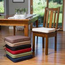 What kind of chair pads have ties on them? 26 Dining Chair Cushions With Ties Ideas Dining Chair Cushions Chair Cushions Chair