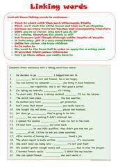 Although Despite In Spite Of Worksheet Free Esl Printable Worksheets Made By Teachers Linking Words Words Education Quotes For Teachers