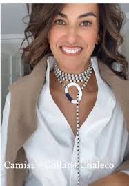 Outfit Blusa Blanca Con Chaleco