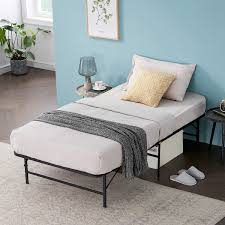 After all, shouldn't all bed frames be quiet anyway? Home Kitchen Vecelo 14 Inch Foldable Metal Platform Bed Frame Tool Free Assembly Box Spring Replacement Quiet Noise Free Twin Kids Furniture