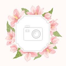 Misura 10 x 12,5 cm. Confine Cornice Corona Ghirlanda Floreale Magnolia Sakura Elleboro Dipinti Da Parete Quadri Elleboro Ghirlanda Dettagliato Myloview It
