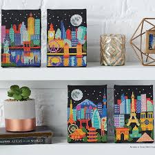 Make this festive and fun calendar to decorate your home for the holidays. Tiny Modernist Stitched Modern