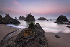 Piece together the lovely central oregon coast town of newport, oregon. Sunrise Oregon Coast By Helminadia
