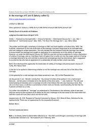 An Annulment Of Marriage Due To Being Intersex In The Marriage Of C And D Falsely Called C Intersex Campaign For Equality
