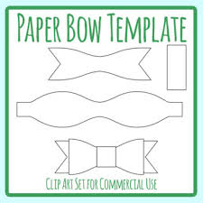 Follow the prompts to upload the bow, then select it from the recently uploaded images and insert it in the canvas. Paper Bow Cut And Paste Printable Template Clip Art Set Commercial Use