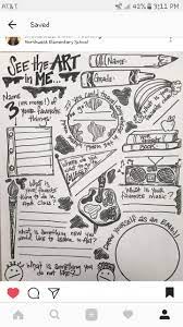 I M Thinking This Would Be Good For The First Day Of School Adpapt For Grade Level Teacher Art Lessons Middle School Elementary Art Elementary Art Projects