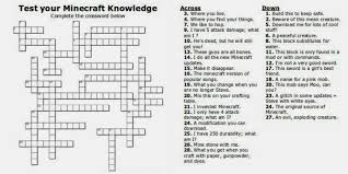 Archived puzzles are available and are also free. Free Printable Minecraft Crossword Search Test Your Minecraft Knowledge Adventures Of Kids Creative Chaos