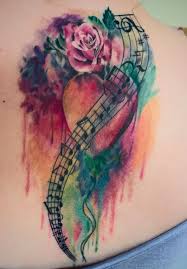 Watercolor Tattoo Music Notes Tattoo Music Notes Tattoo Music Tattoo Designs Music Tattoo Sleeves