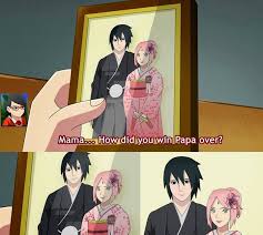 Sasuke And Sakura S Wedding Photo Naruto Sasuke Sakura Sakura And Sasuke Anime Naruto