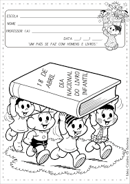 O material didático para a educação infantil da cpb educacional possibilita um aprendizado abrangente e significativo. Album De Atividades Dia Do Livro Infantil Com Ilustracoes De Turma Da Monica E Turma Do Sitio Dia Do Livro Infantil Atividade Dia Do Livro Dia Do Livro