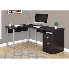 This unique contemporary corner desk offers the 'ideal' combination storage for your home office. Amazon Com Monarch Specialties Computer Desk L Shaped Corner Desk With File Cabinet Left Or Right Set Up 80 L Cappuccino Furniture Decor