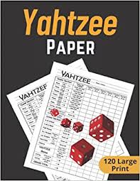 Free scoresheets and rules for yahtzee to download. Yahtzee Score Sheets Large Print Yahtzee Game Score Pad Yahtzee Score Book Yatzee Score Cards Dice Board Game 120 Large Print Pages 8 5 X 11 Inches Prints Game Scorebooks 9798508200718 Amazon Com Books