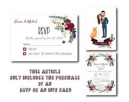Add A Rsvpor A Inof Card To Your Illustrated Wedding Invitation Illustrated Wedding Invitations Wedding Invitations Etsy Wedding Invitations