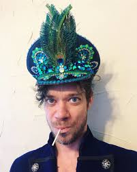 ONE OF A KIND Captain Hat. Marching Band Hat. Bedazzled Hat. Glow in the  Dark Hat. Festival Hat. Burning Man Hat. Visor Hat. Peacock Hat.