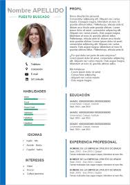 Con este modelo de curriculum vitae word puede añadir un toque para que tu aplicación. Plantillas De Curriculum Vitae En Pdf Rellenar Gratis Tu Cv