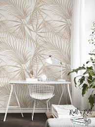 gold palm removable wallpaper golden leaves tropical wall decor modern wall art minimalist print palm leaf wall art repositionable 21 verwijderbaar behang thuis behang slaapkamer behang ideeen