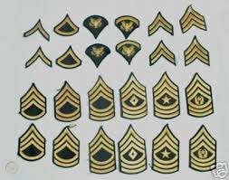 Comparative army officer ranks of the americas. Us Army Enlisted Rank Shoulderr Insignia Complete Set 35101621