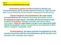 Ini adalah satu lagi manfaat hebat dalam mengamalkan seni mempertahankan diri. Set 4 Kebaikan Seni Mempertahankan Diri