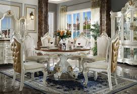 caiden round dining table with 6 chairs