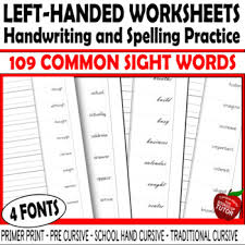 Click on the pdf links below to download lower case letter worksheets. Left Handed Handwriting Practice Worksheets Teaching Resources Tpt