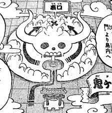 We will see yamato could come in contact with sanji & co as they are around each other, remeber a map like this for onigashima: Spoiler Alert One Piece 977 Menuju Gerbang Onigashima Kumparan Com