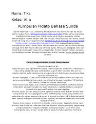 Contoh pidato perpisahan kelas 6. Contoh Pidato Perpisahan Kelas 6 Bahasa Sunda
