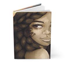 Black Girl Art Affirmation Hardcover Journal