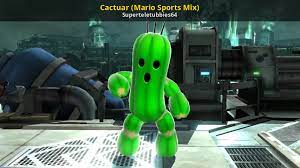 This is a model import of the cactuar from mario sports mix. Cactuar Mario Sports Mix Super Smash Bros Wii U Mods