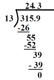 dividing decimals