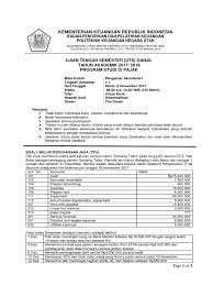 Tugas akhir seminar akuntansi manajemen term paper target costing dan kaizen costing untuk pengurangan biaya, penetapan harga dan perolehan laba yang diharapkan perusahaanfull description. Soal Uts Pengantar Akuntansi I 201718 Revisi Pdf