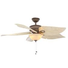 Costa Mesa 56 In Indoor Outdoor Weathered Zinc Palm Leaf Tropical Ceiling Fan Hamptonbay Tropical With Images Ceiling Fan With Light Ceiling Fan Tropical Ceiling Fans