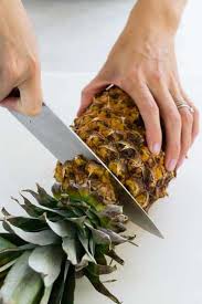 What is the correct way to peel a pineapple? How To Cut A Pineapple Jessica Gavin