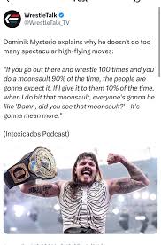 The importance of limiting high-flying moves in wrestling