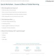 Для просмотра онлайн кликните на видео ⤵. Quiz Worksheet Causes Effects Of Global Warming Study Com