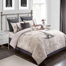 Rare ralph lauren chaps leighton jacobean queen comforter new w/ tag. Paris Rose Gold 8 Piece Comforter Set Twin Walmart Com Walmart Com