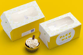 Two Cupcake Box Mockup 02 Box Mockup Photoshop Mockup Cupcake Boxes