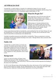 Australia's national public holidays are new year's day, australia day, good friday, easter monday, anzac day, christmas day and boxing day. English Esl Public Holiday Worksheets Most Downloaded 1 Result
