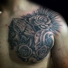 Top 103 Rosary Tattoo Ideas 2021 Inspiration Guide Chest Piece Tattoos Chest Tattoo Men Tattoos For Guys