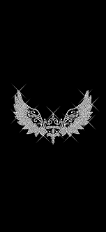 Black And White Angel Wings Wallpaper Angel Wings Papeis De Parede Natureza